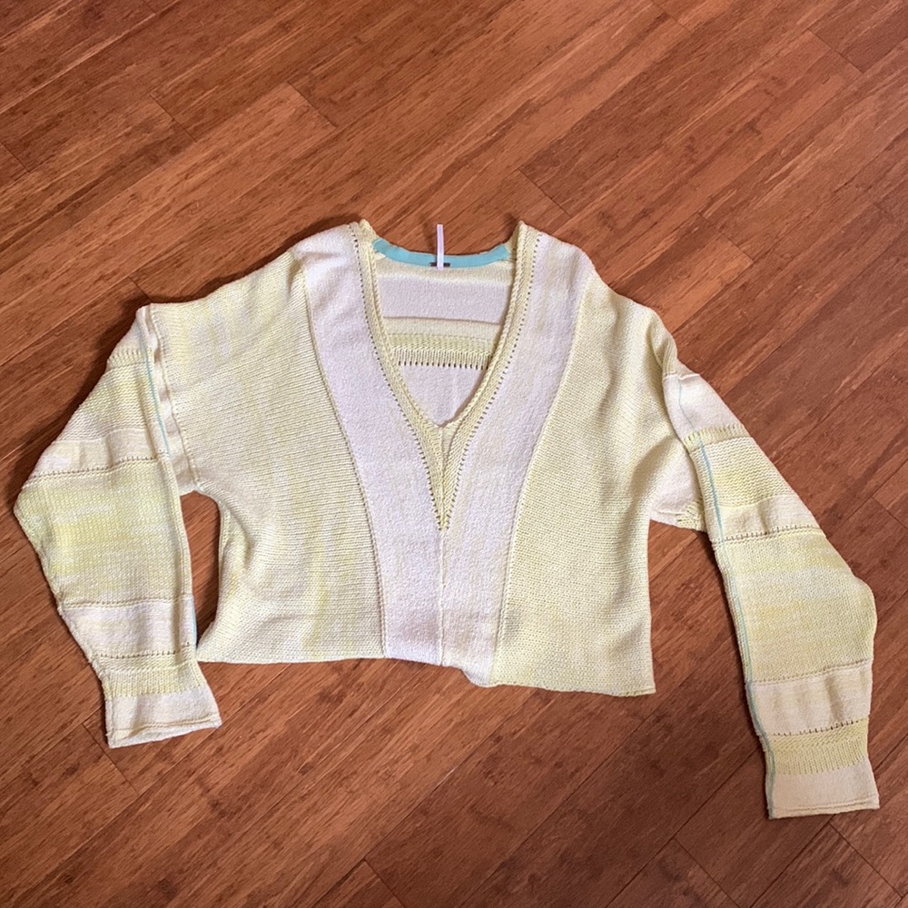 Free people knit crop sweater